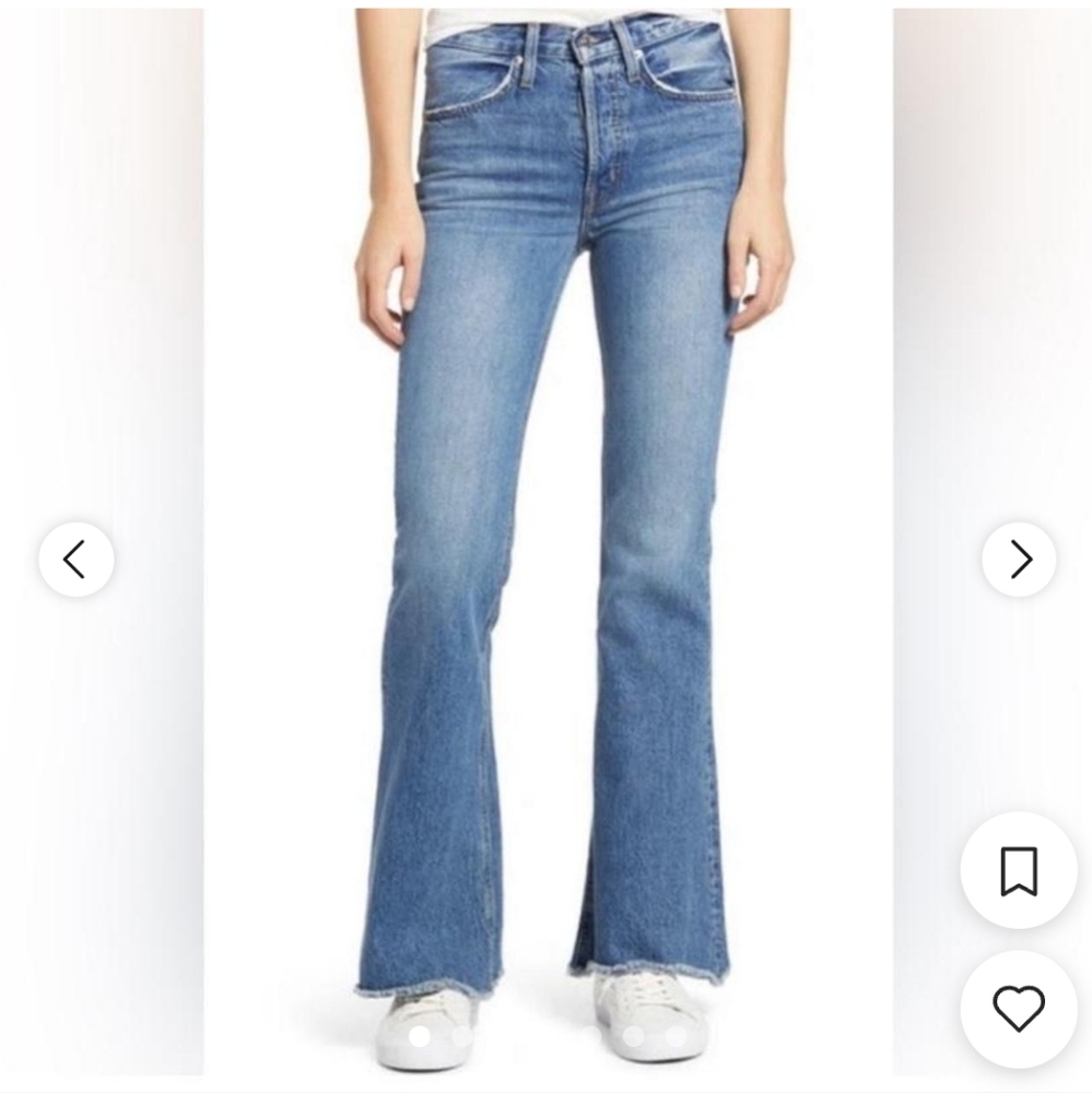 NWT Edwin Chrissy Wide Flare Jeans Size 27 Fit like 26 Anthropologie Nor…